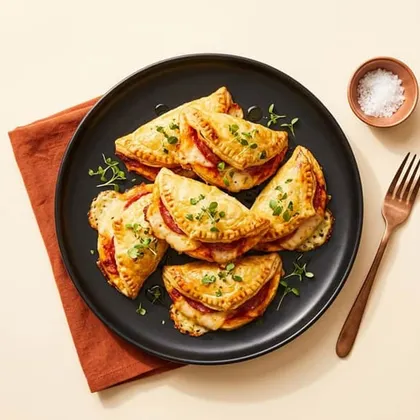 Schnelle Pizza-Taschen